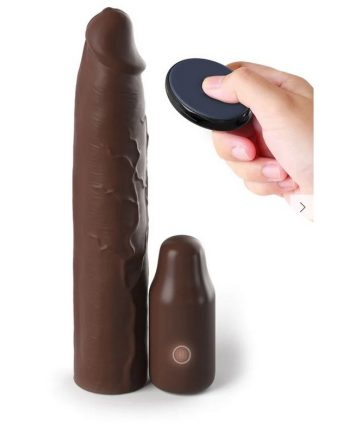 X-Tensions Elite Vibrating Sleeve with Plug and Remote